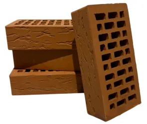  Кирпич Красный руст ут.ст. Воротынский кирпич 1 НФ
