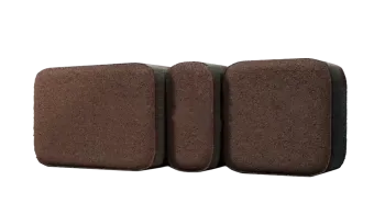 Тротуарная плитка Классико 60 мм Коричневая BRAER