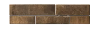 Тротуарная плитка Домино 60 мм color-mix Каштан BRAER