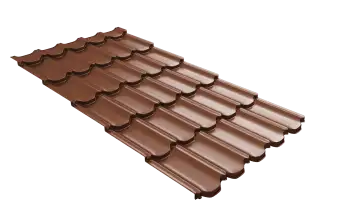 Металлочерепица "Квинта плюс3D" ("Kvinta plus3D") 0,5 Satin