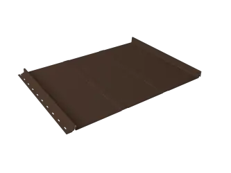 Кликфальц Line Grand Line 0,5 GreenCoat Pural BT с пленкой на замках RR 887 шоколадно-коричневый (RAL 8017 шоколад)
